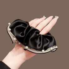 Load image into Gallery viewer, Pearl Halo — Pearl-Trim Scrunchie