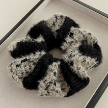 Load image into Gallery viewer, Café Mélange — Two-Tone Knit Scrunchie