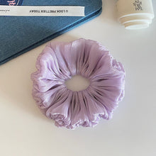 Load image into Gallery viewer, Handcrafted Luminous Ruched Flower Bud Scrunchie