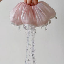 Load image into Gallery viewer, Ice Blue Jellyfish Sheer Tulle Scrunchie